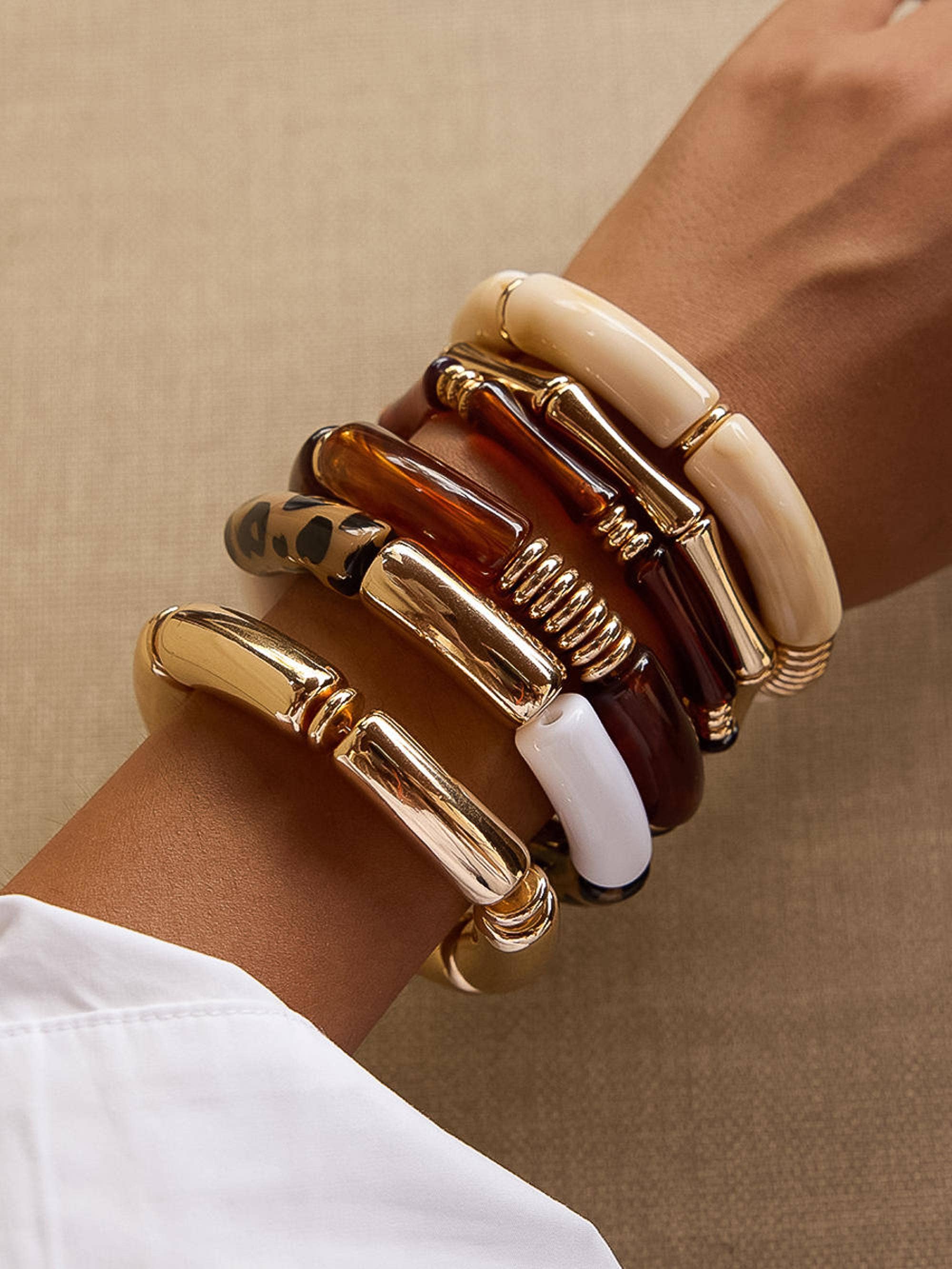 Cove Bangle Set: Brown