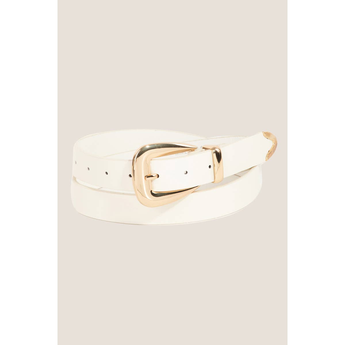 Smooth Faux Leather Belt: IV