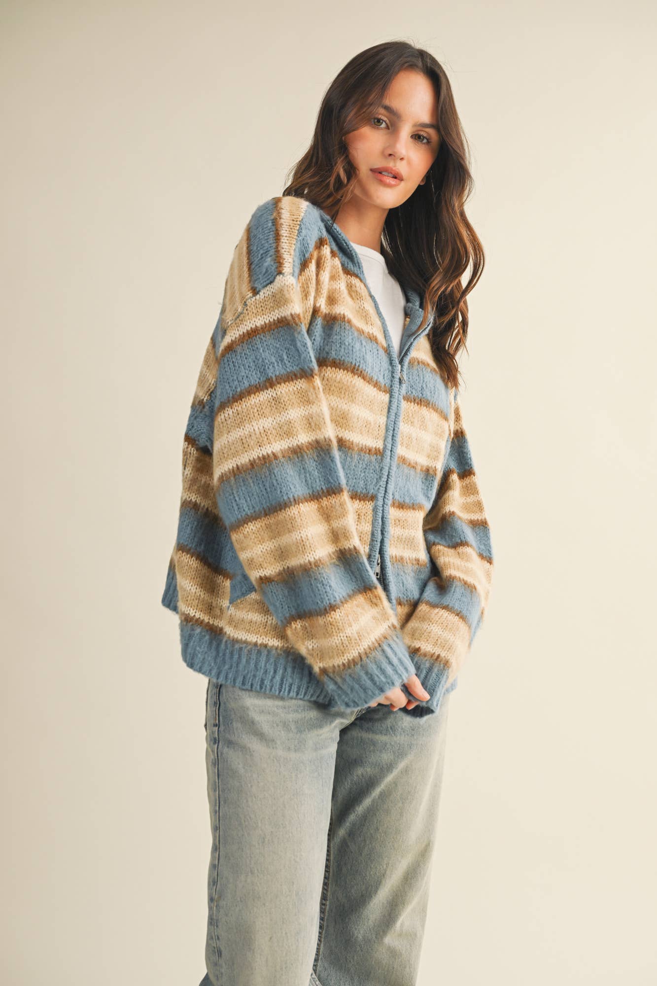 Marigold Zip Up Sweater