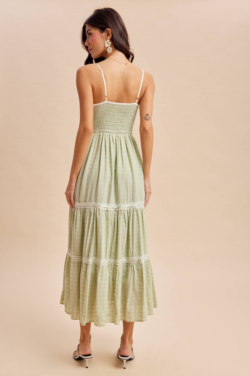 Lime & Lace Maxi Dress: