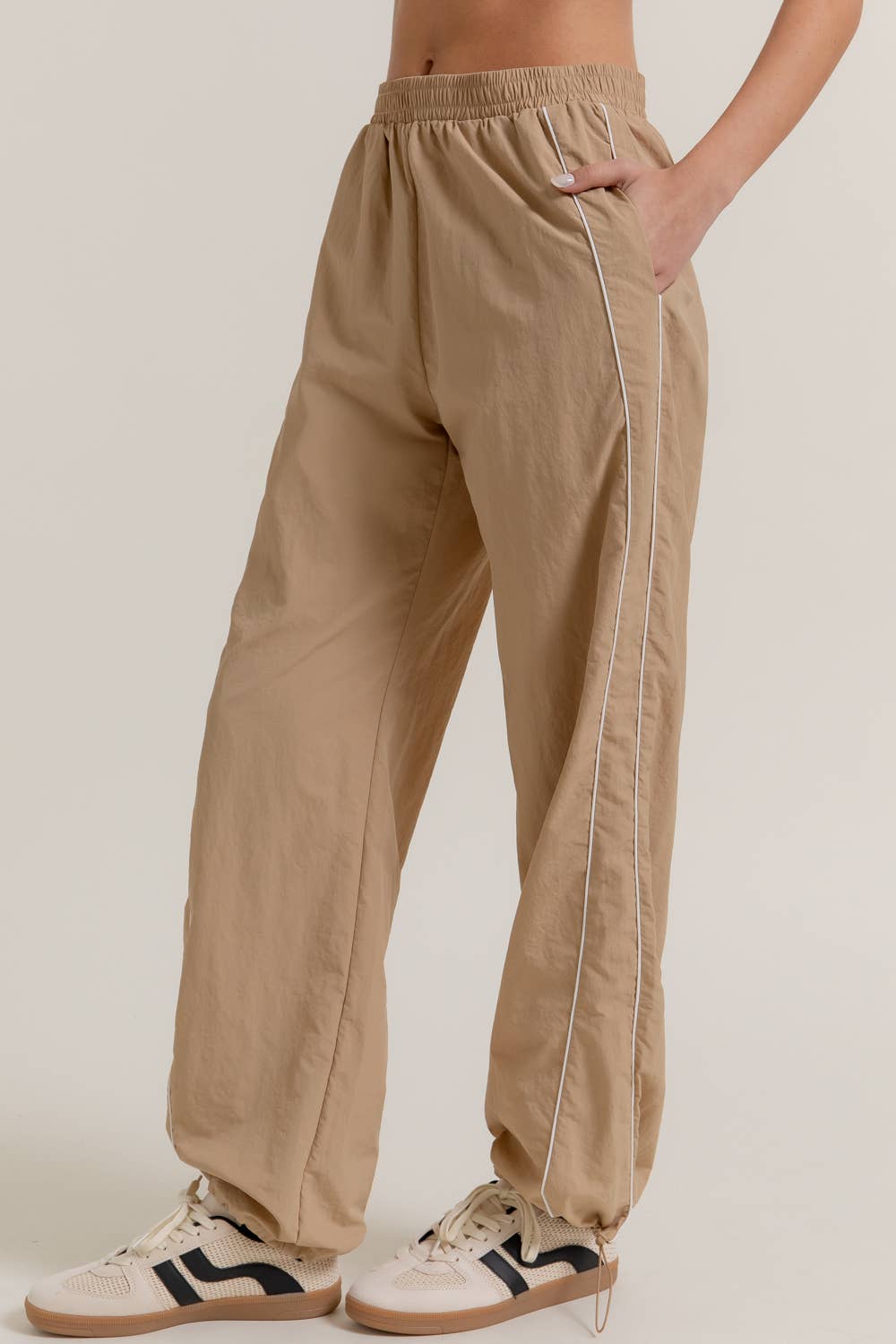 Anorak Track Pants: Khaki