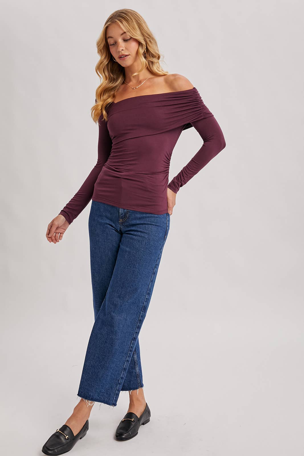 Elegant Asymmetric Top: Plum