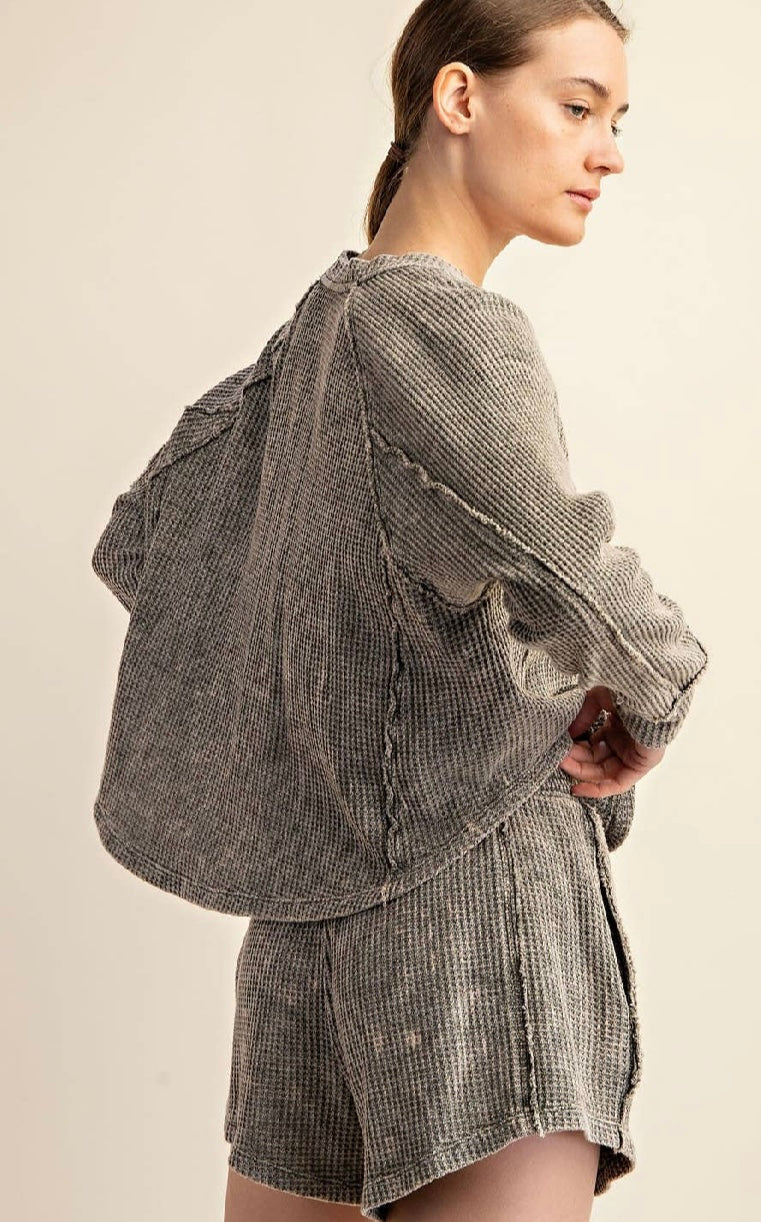 3 Piece Waffle Set:Olive