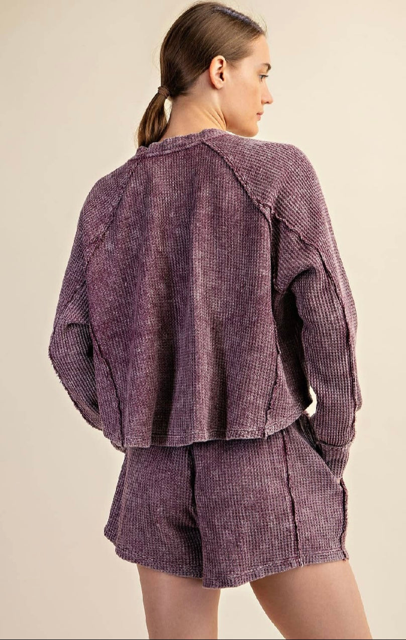 3 Piece Waffle Set: Wine