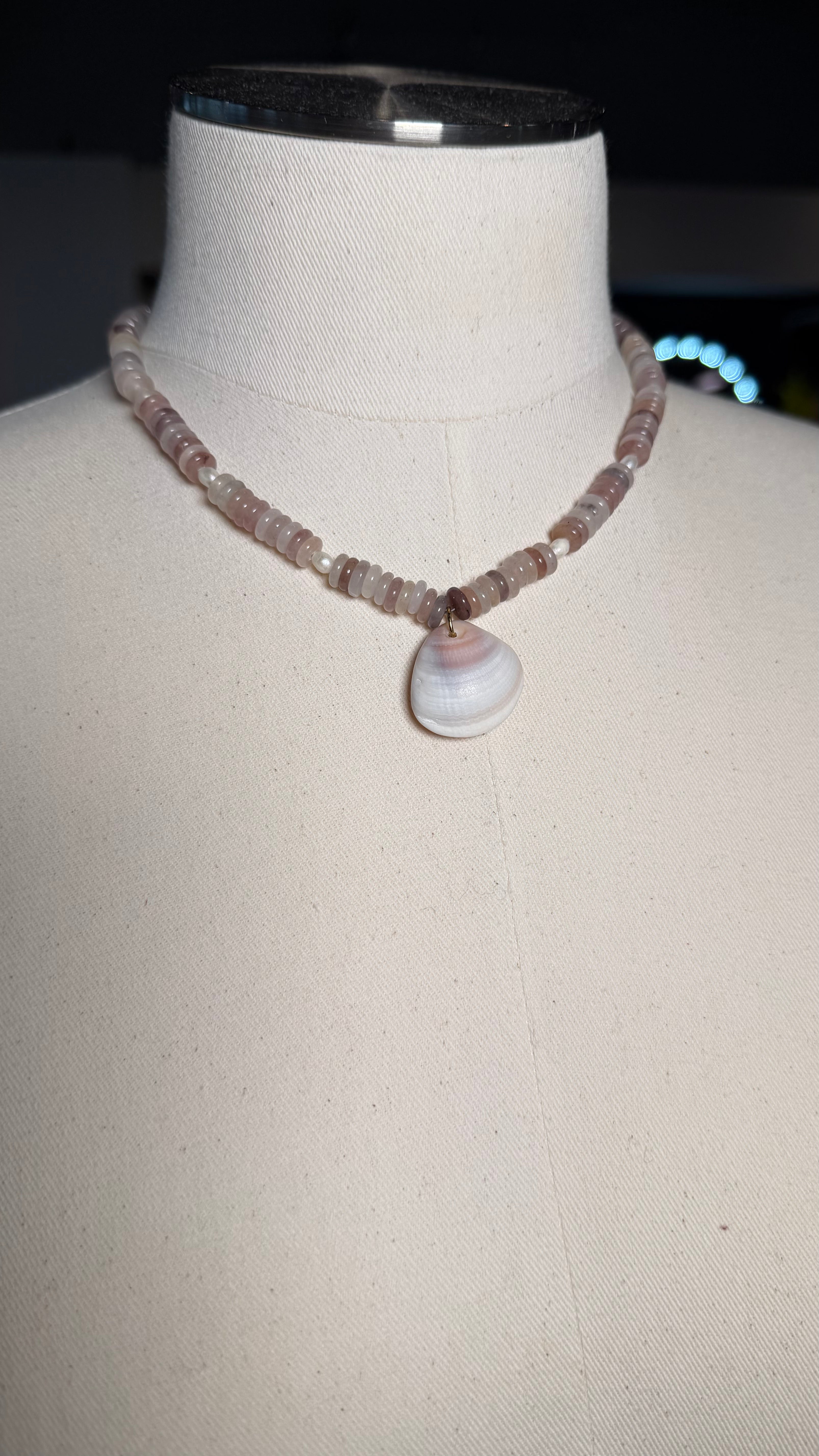 Latte Seashell Necklace