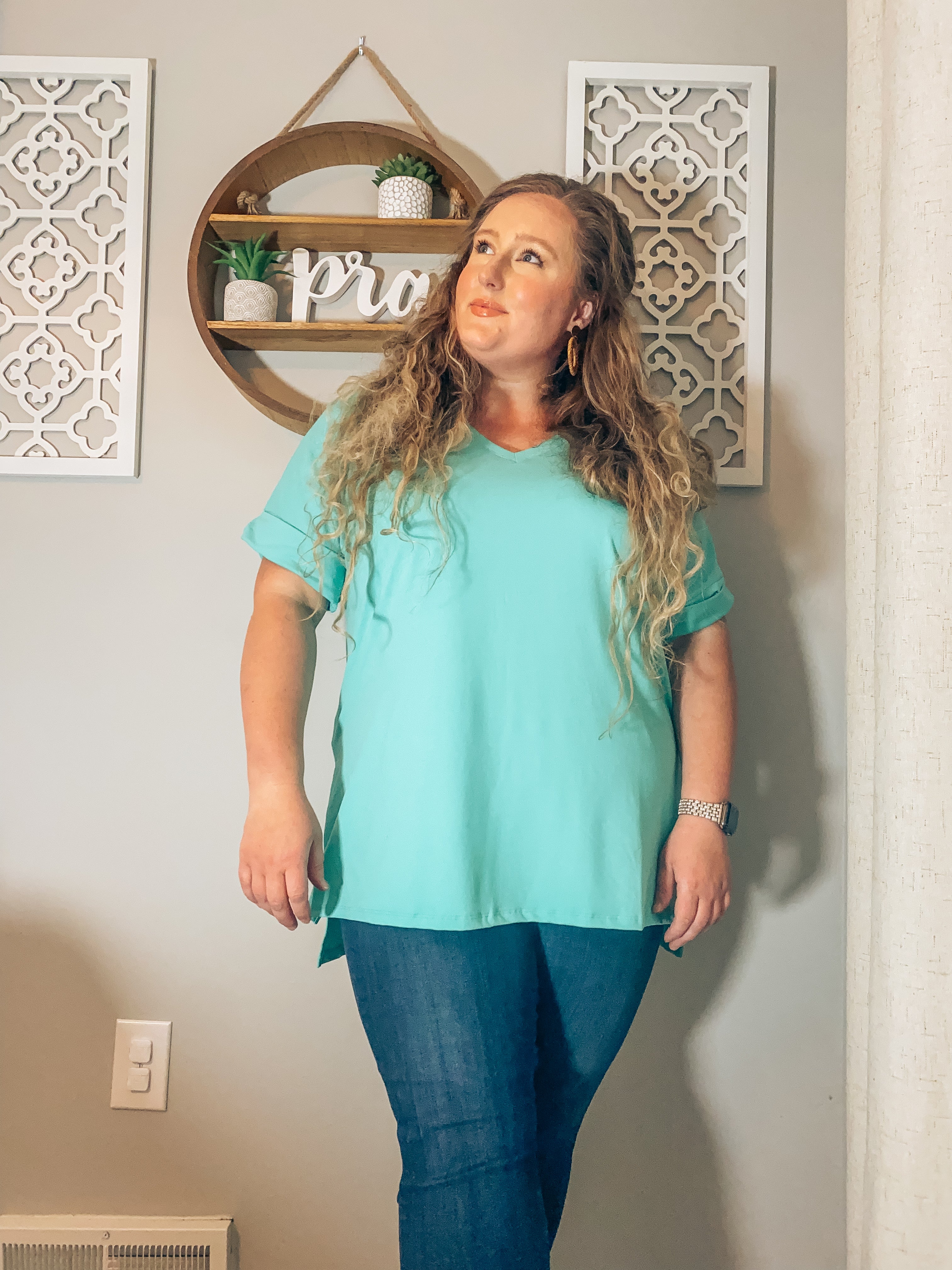 Curvy Tee Deep Mint