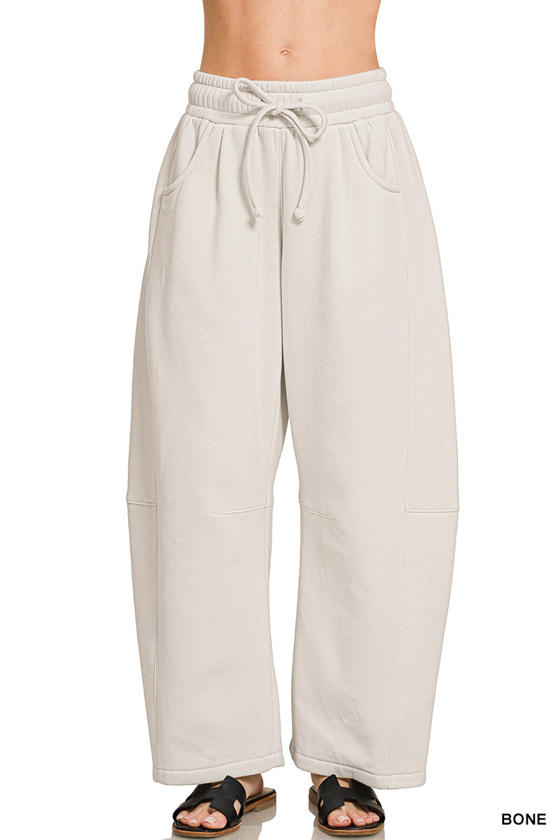 Barrel Sweatpants: Bone