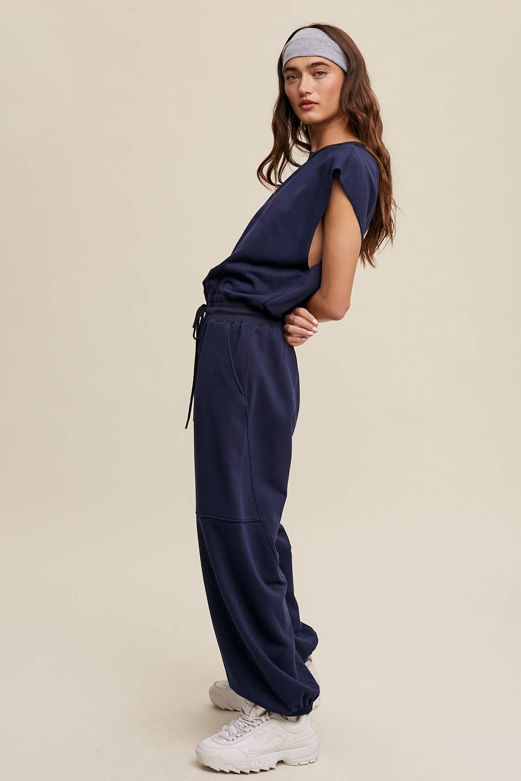 Sleeveless Cotton Jumpsuit N