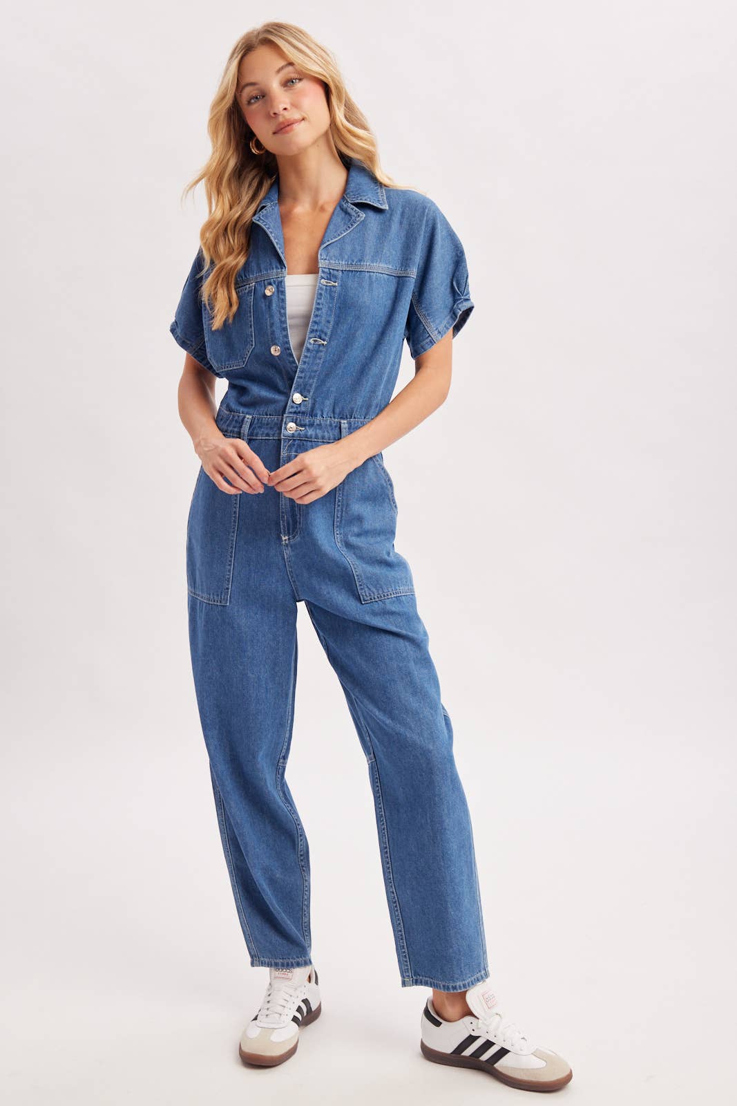 Denim Utility Jumpsuit