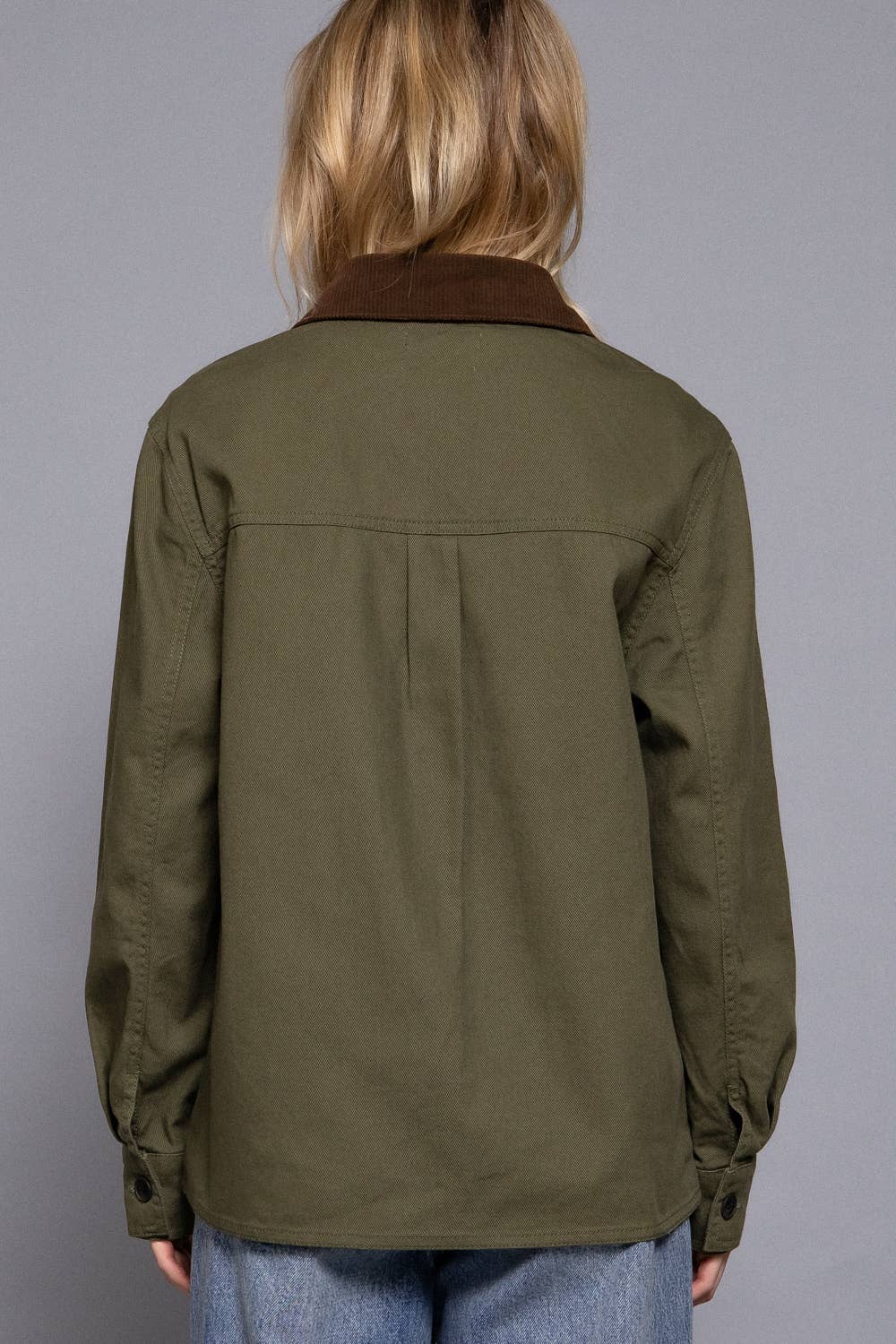 Corduroy Twill Jacket:Khaki
