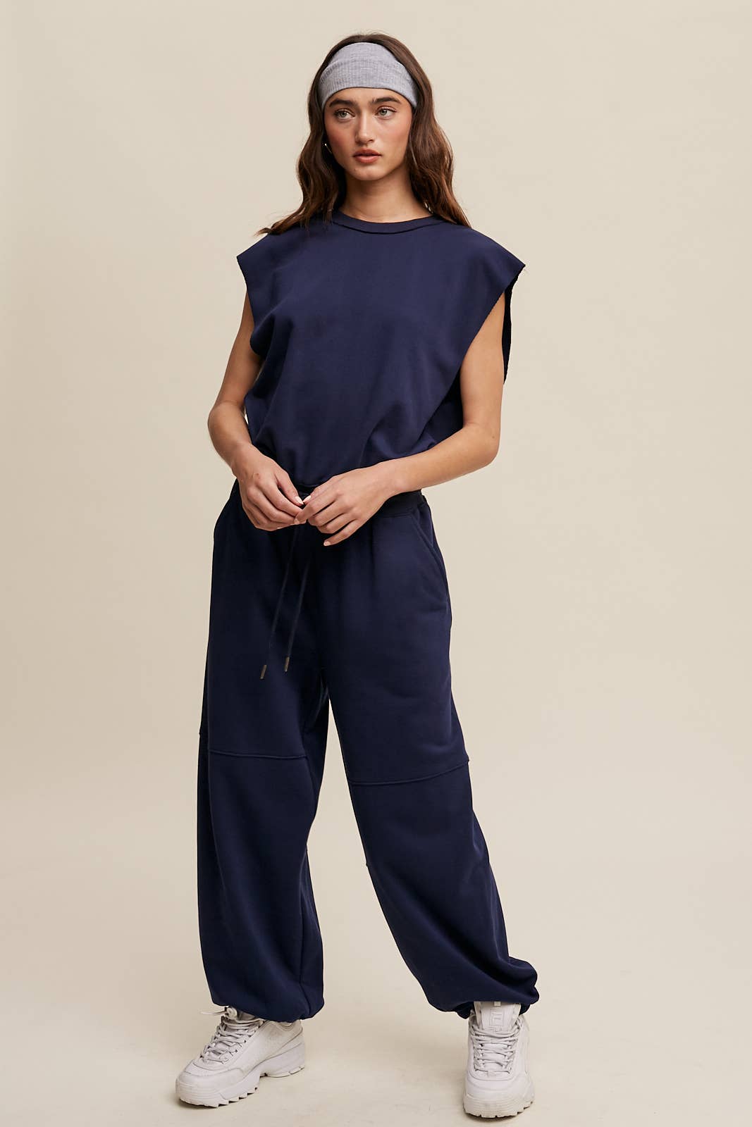 Sleeveless Cotton Jumpsuit N