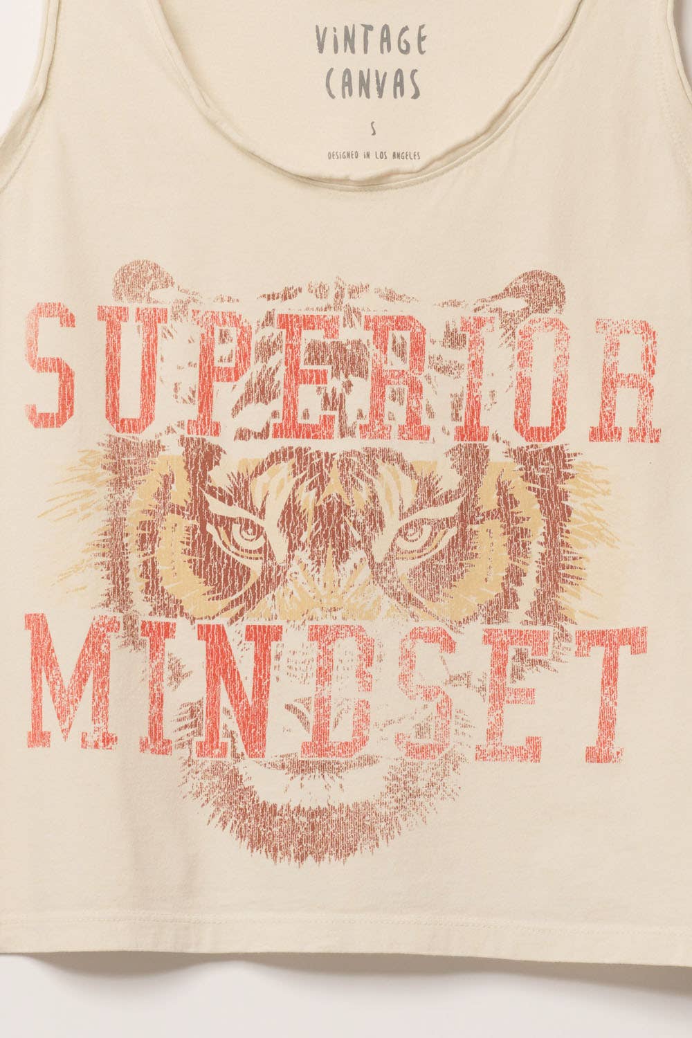 Superior Mindset Graphic Tank: Off White