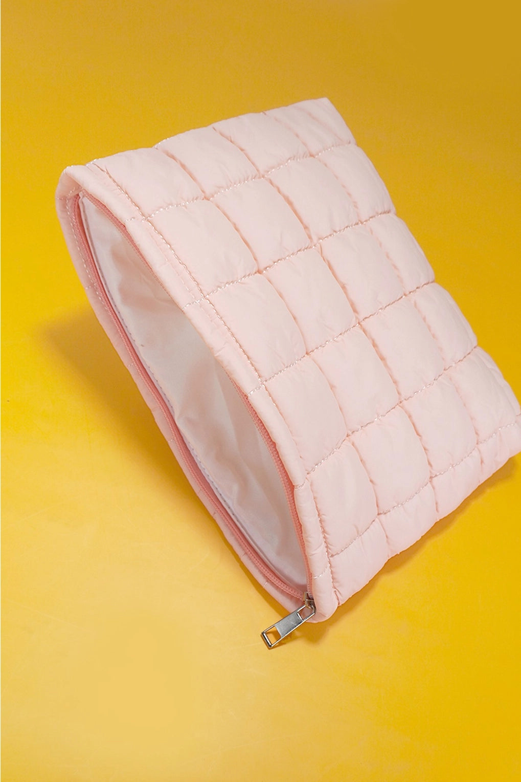 Puffy Cosmetic Makeup Bag: Pink
