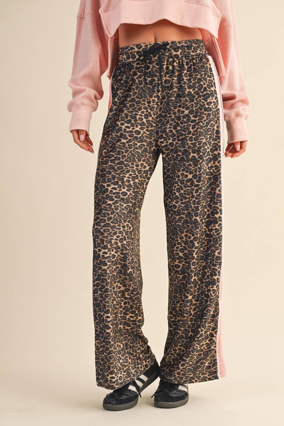 Leopard Velour Pants: Leopard