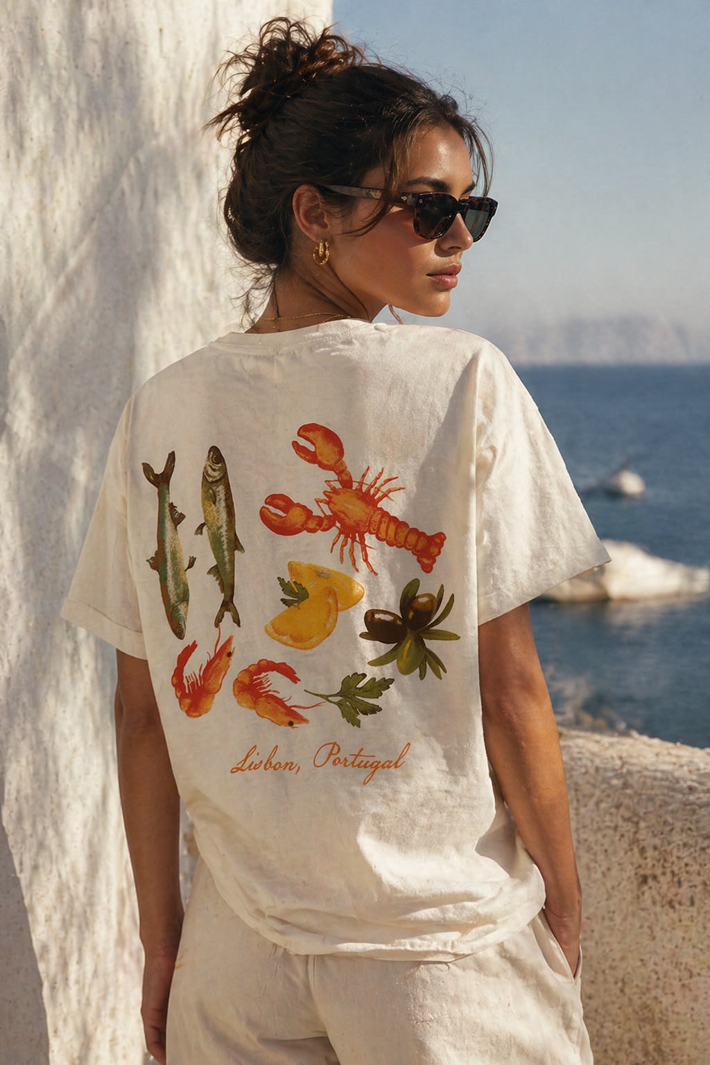 Lisbon Portugal Oversized Tee: