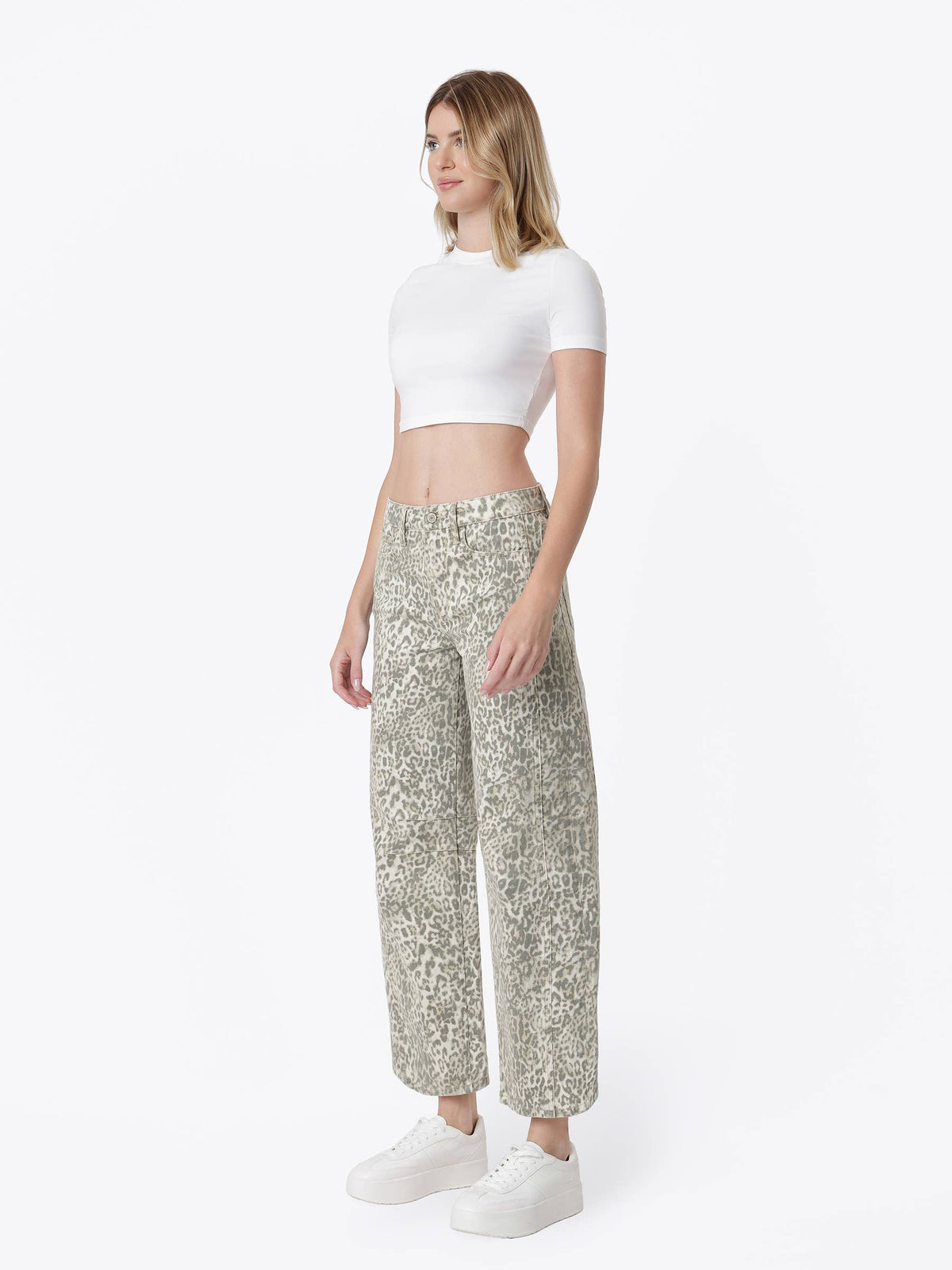 Leopard Barrel Pant