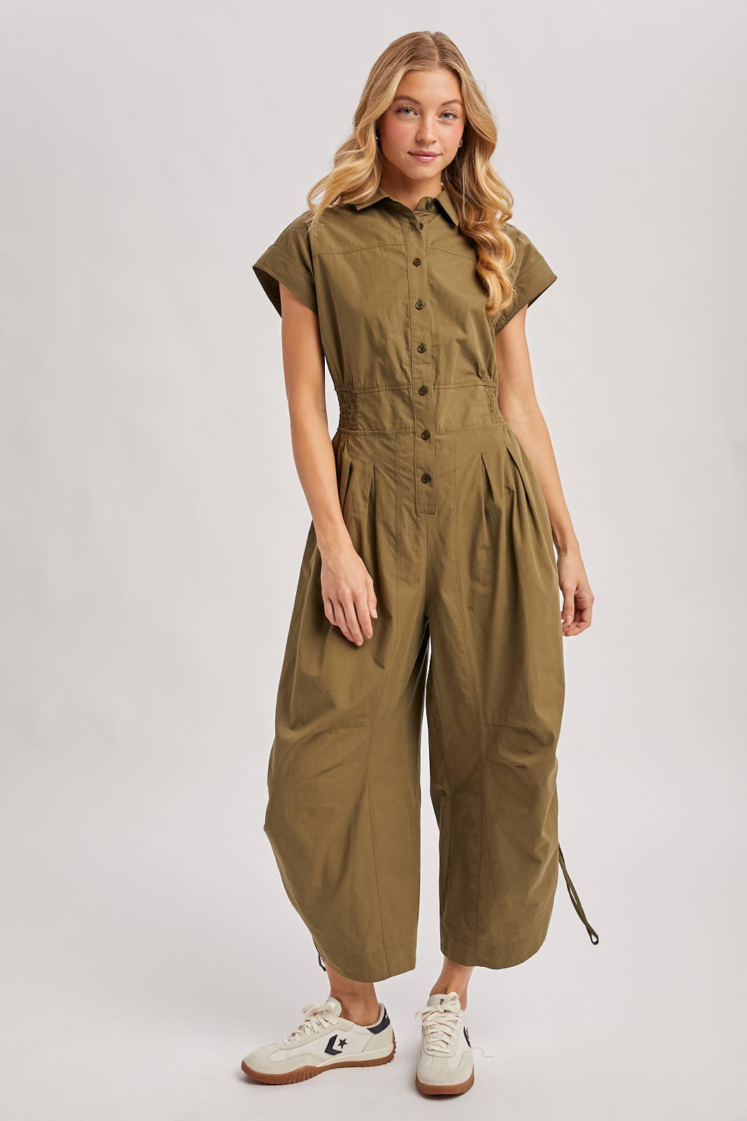 Olive Utility Jumpsuit