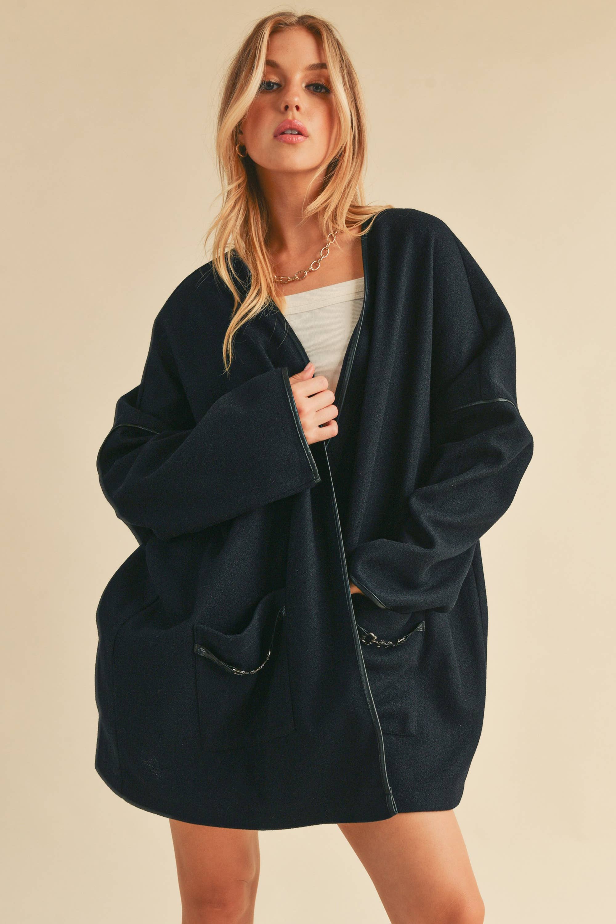 Esme Jacket: Dark Navy