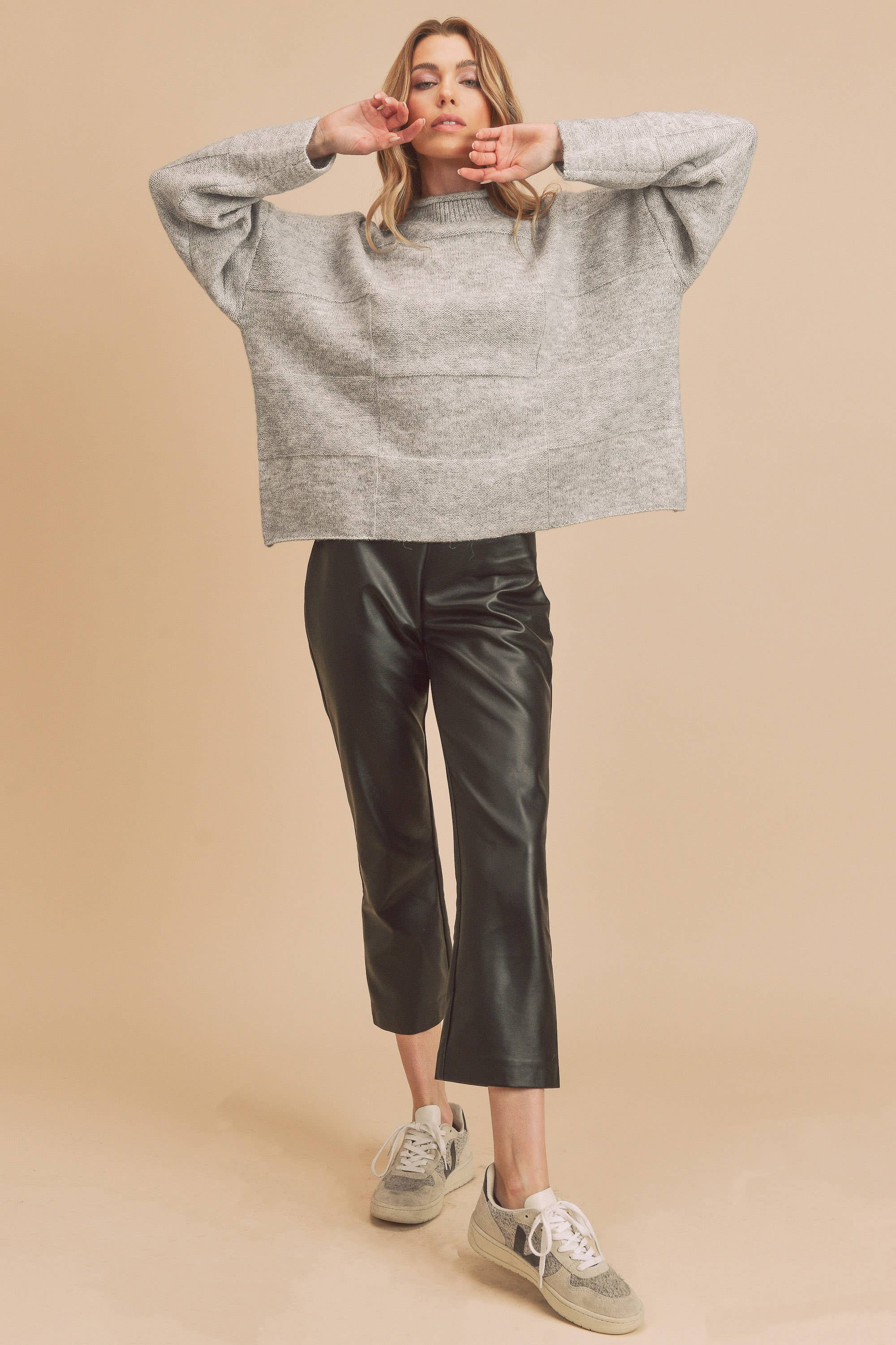 Ryleigh Sweater: Heather Grey