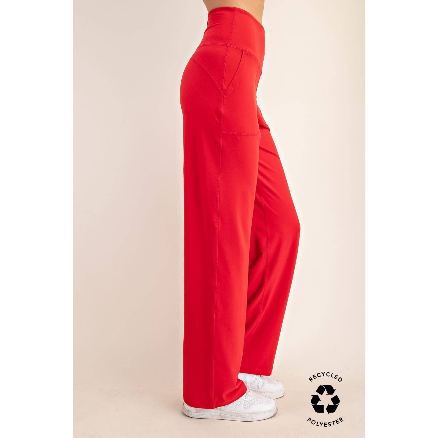 Butter Soft Casual Yoga Pants:True Red