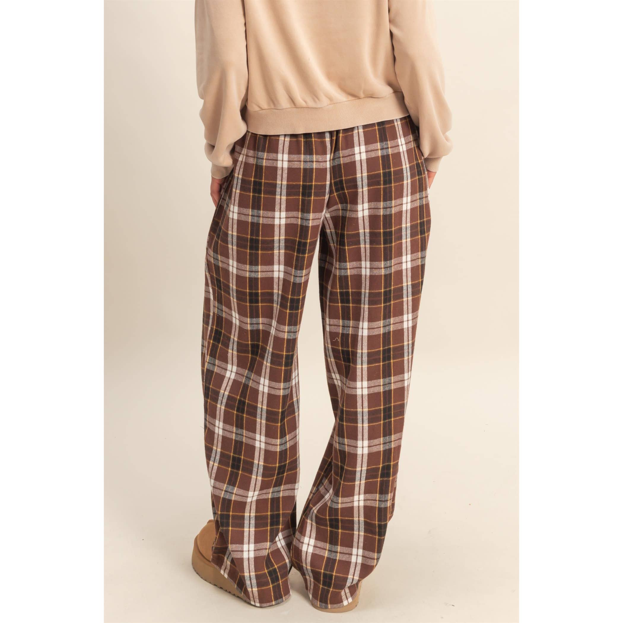 Flannel Lounge Pants: Navy