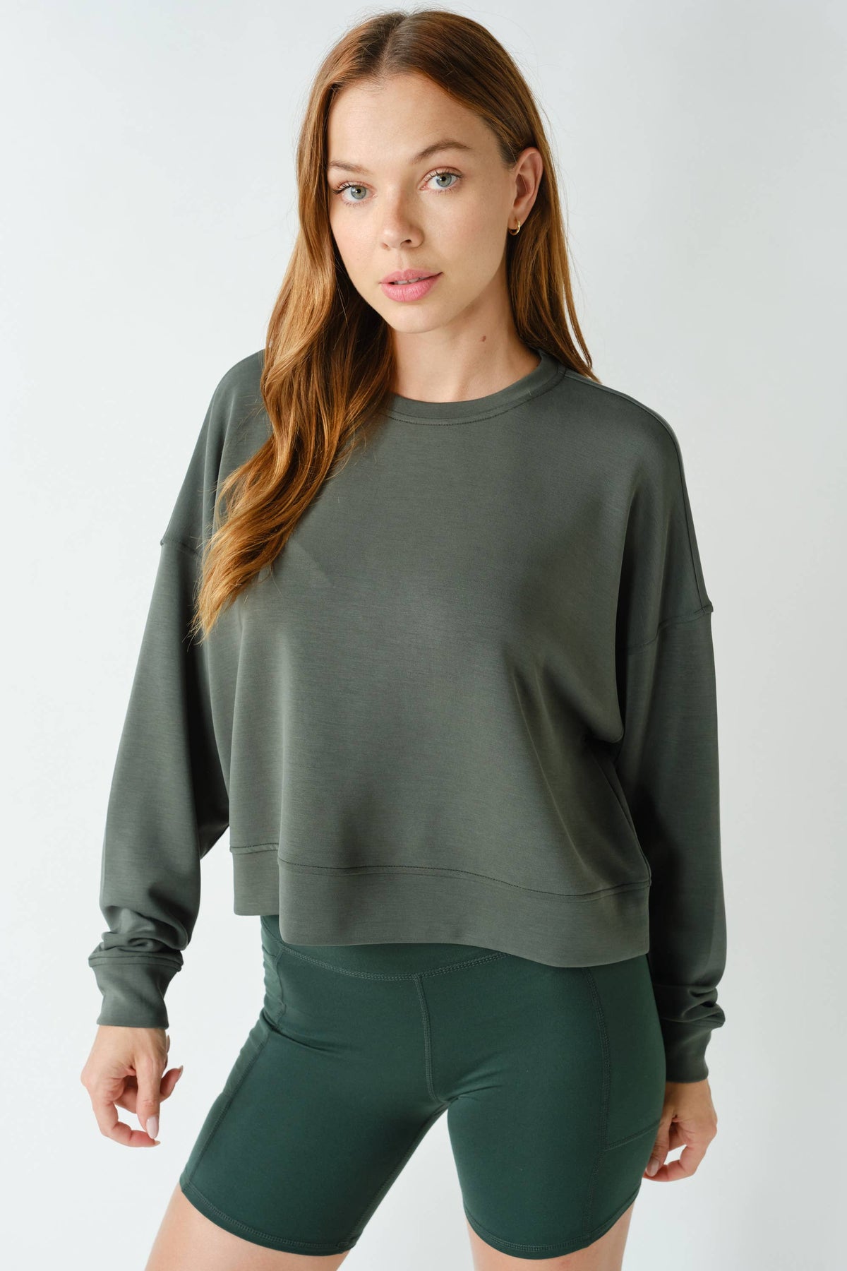 Dropped Shoulder Sweatshirt: Sycamore