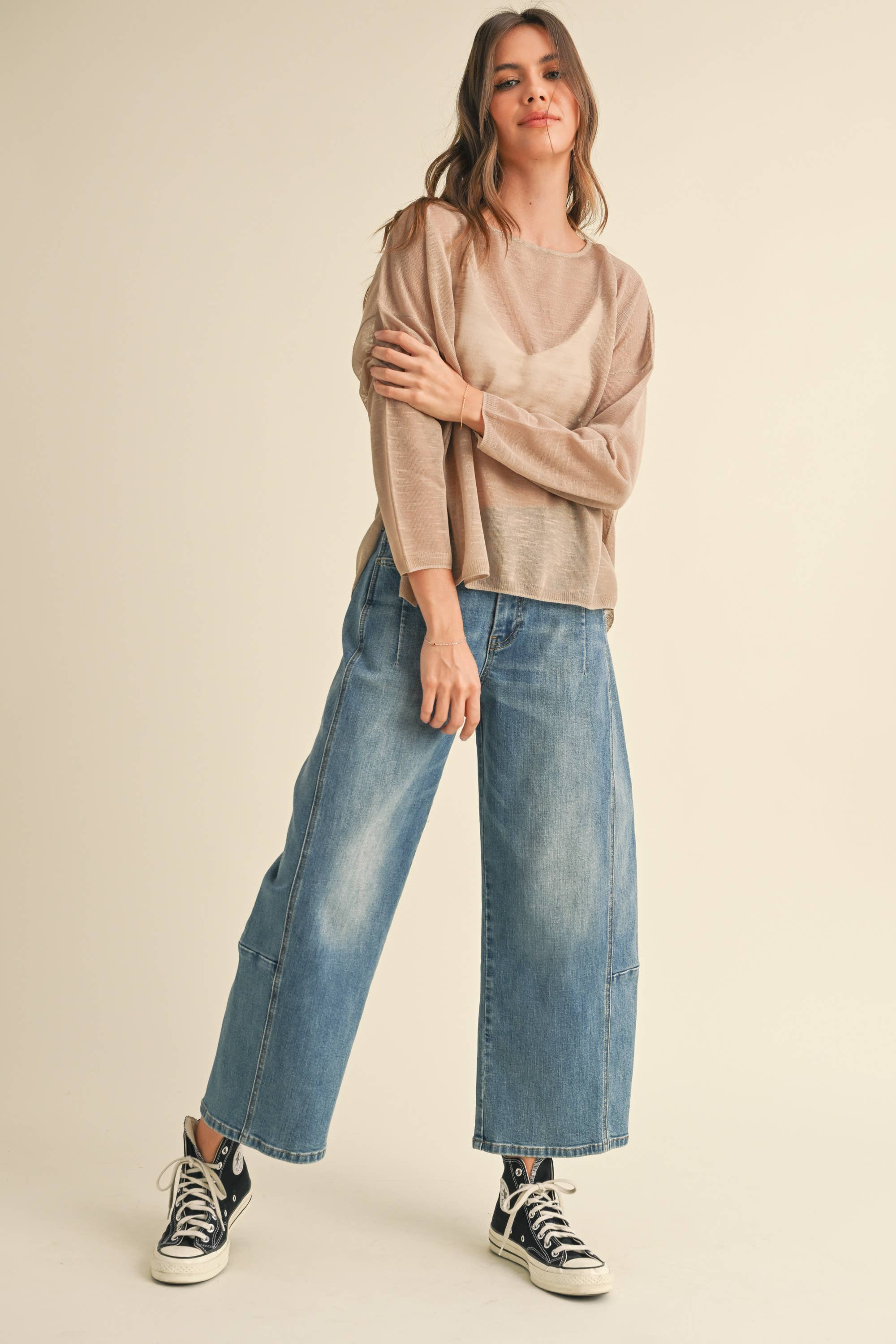 Mocha Light Weight Top: