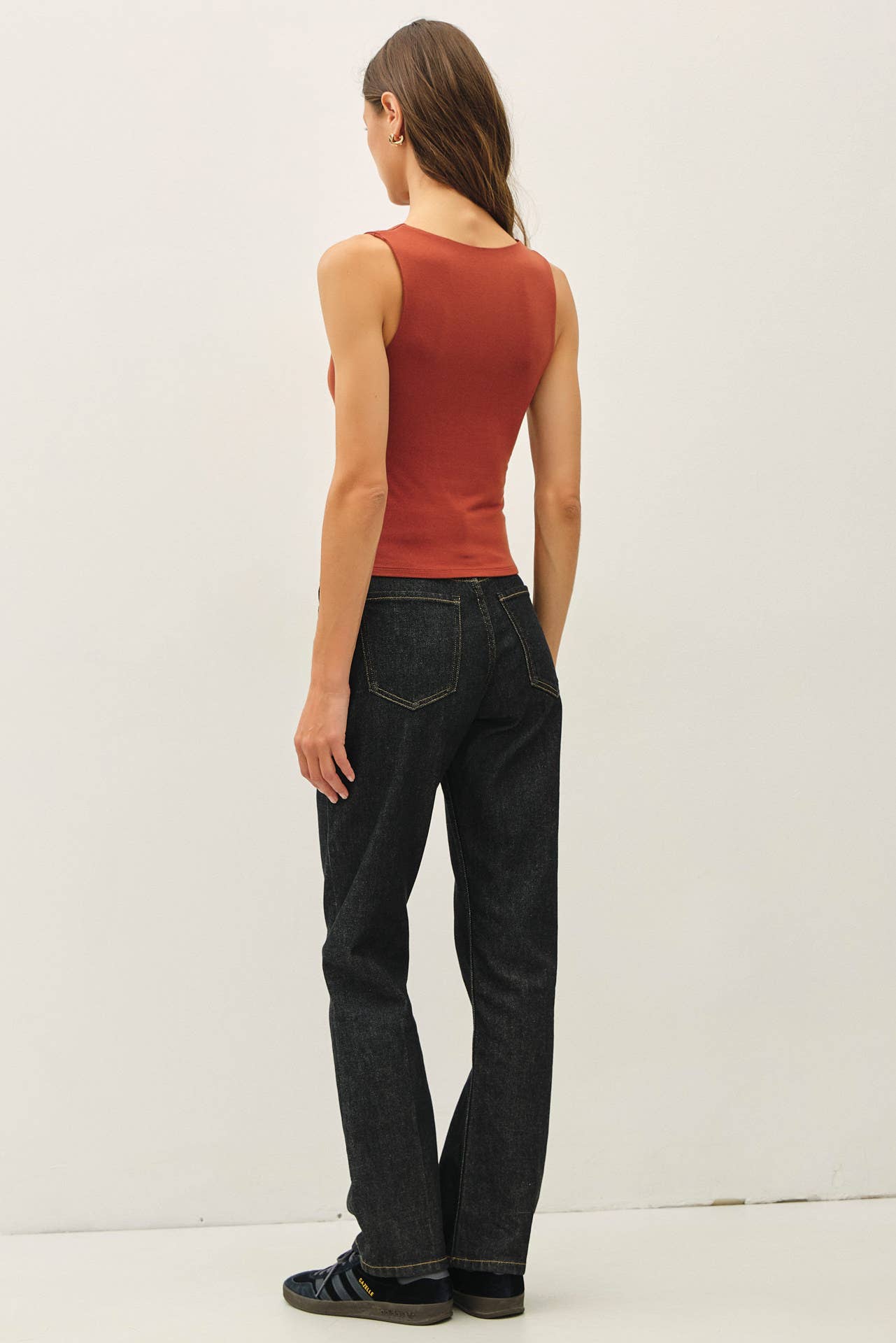Color Soft Tank Top: Rust