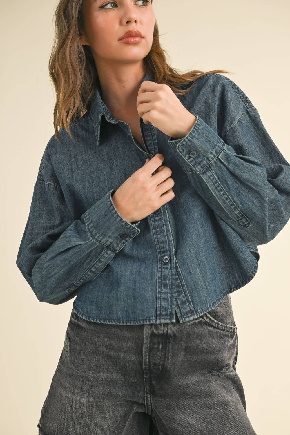 Buttondown Denim Shirt: Indigo