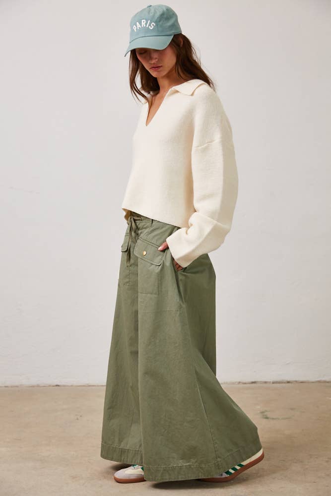 Polo Pullover Sweater:
