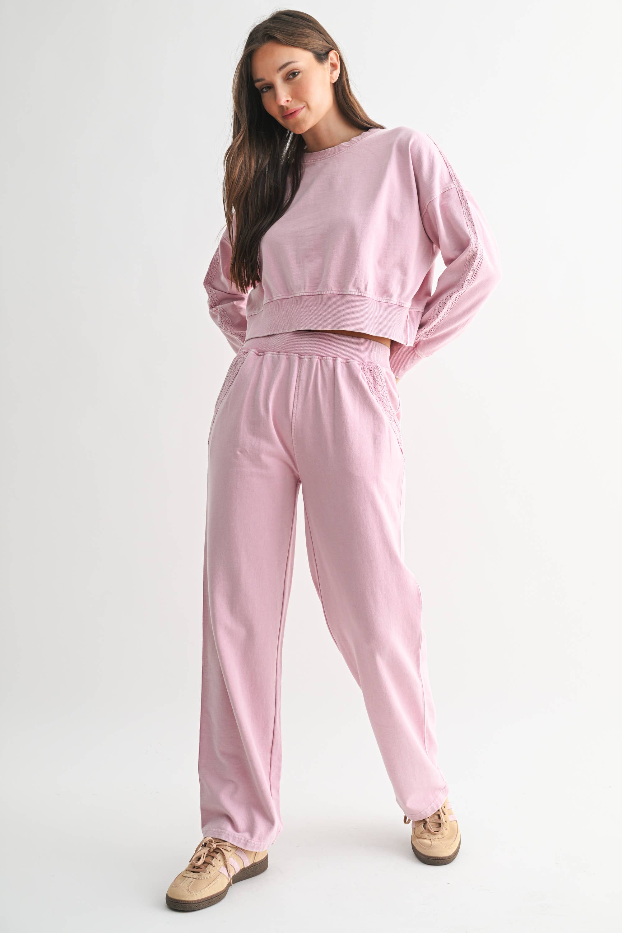 Soft Bloom Lounge Set: Mauve Mist