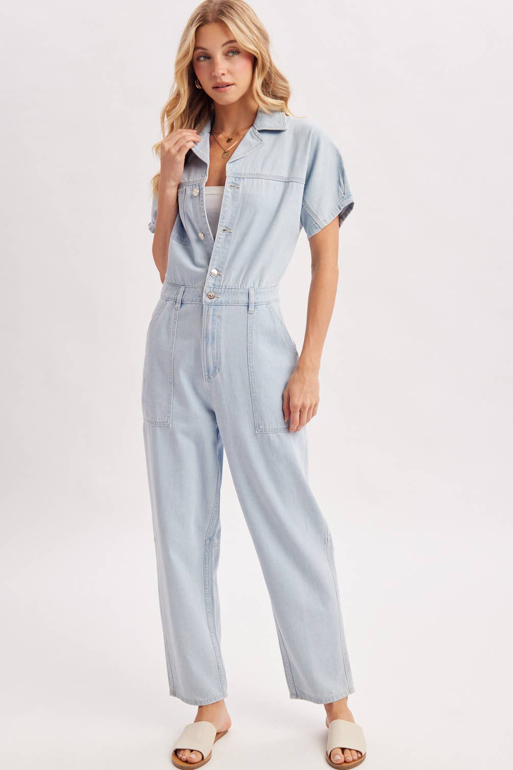 Lt. Denim Utility Jumpsuit