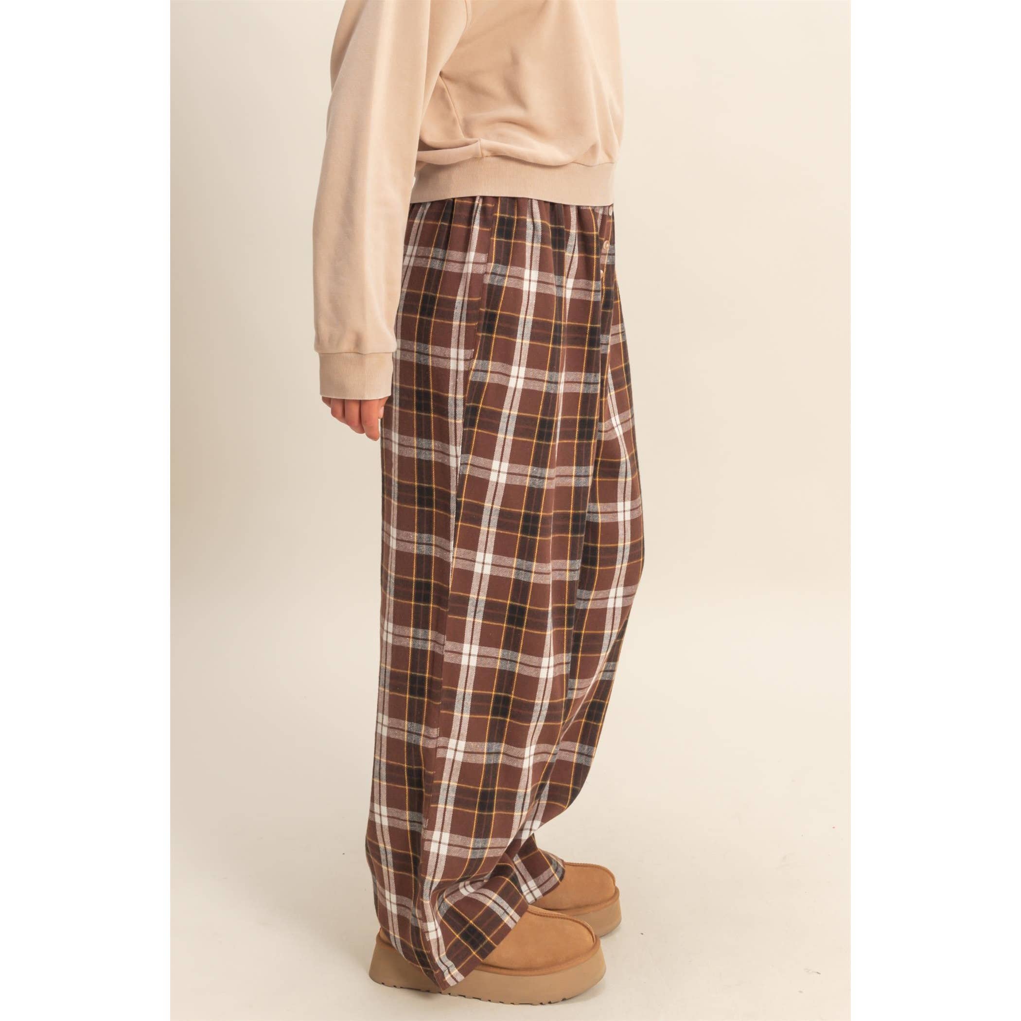 Flannel Lounge Pants: Navy