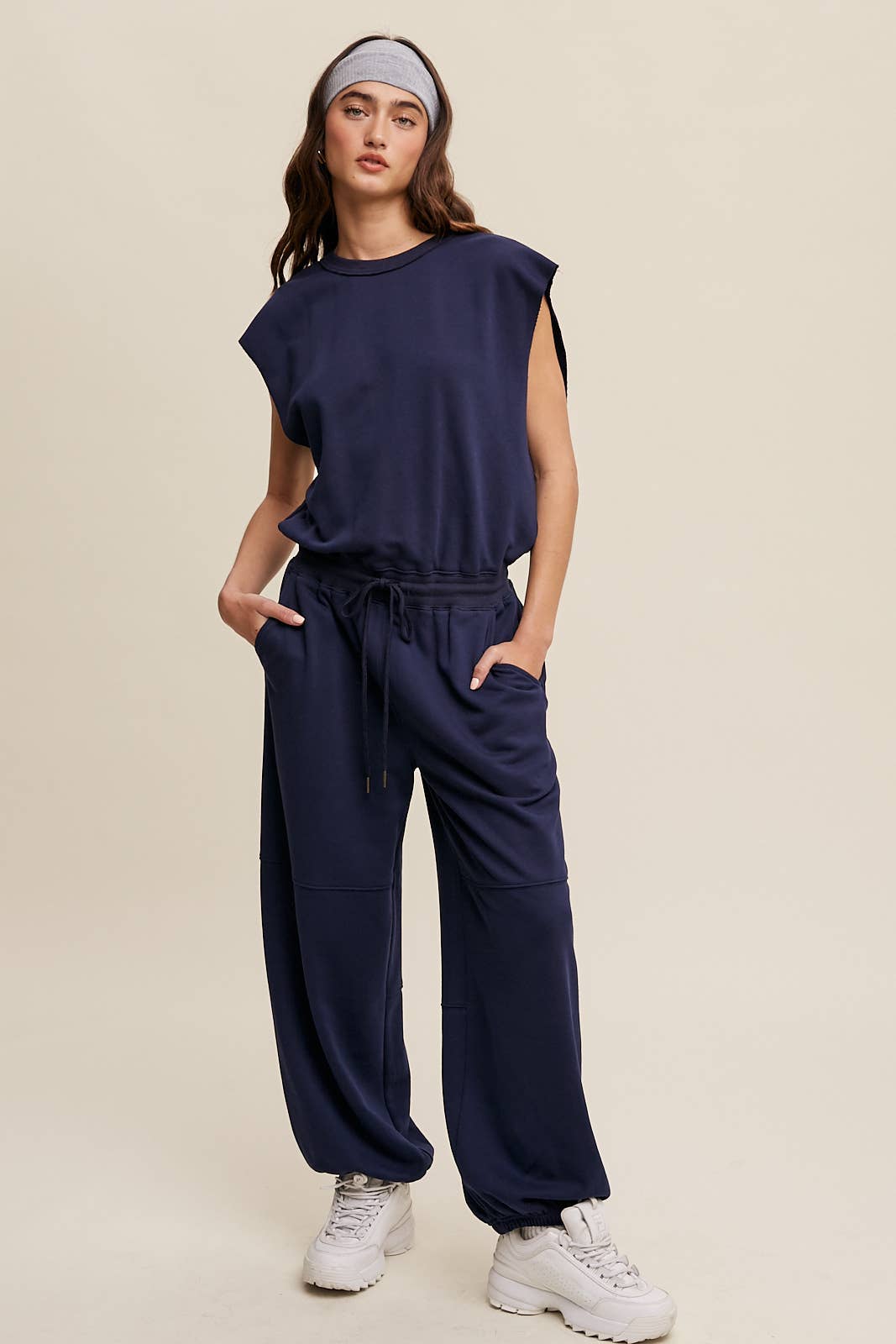 Sleeveless Cotton Jumpsuit N