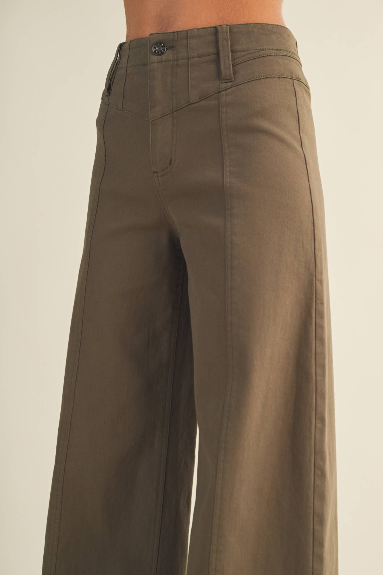 Center-Seam Trousers: Cactus