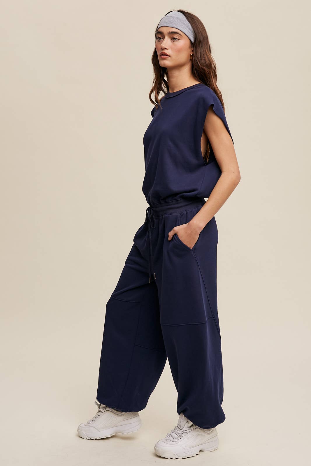 Sleeveless Cotton Jumpsuit N