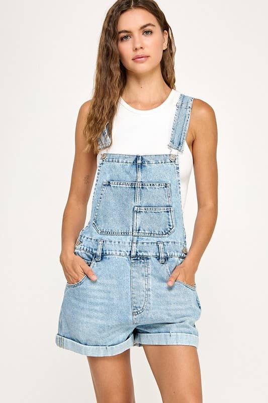 Acid Wash Overall Short