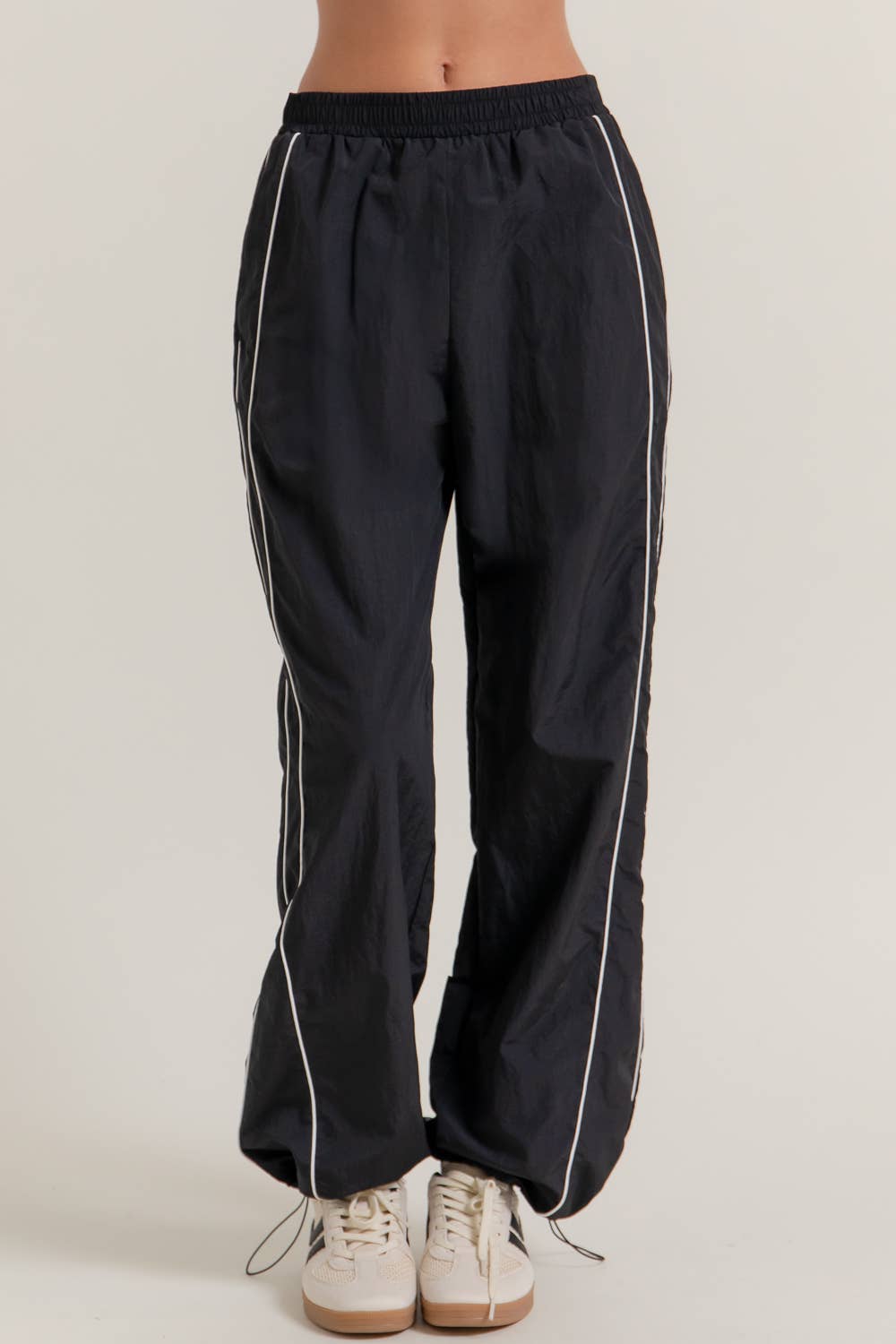 Anorak Track Pants: Black