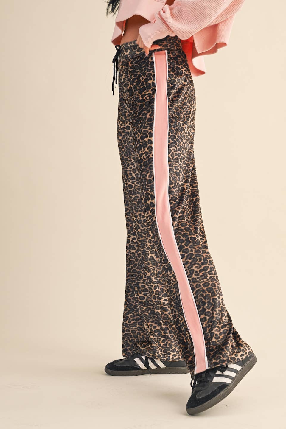 Leopard Velour Pants: Leopard