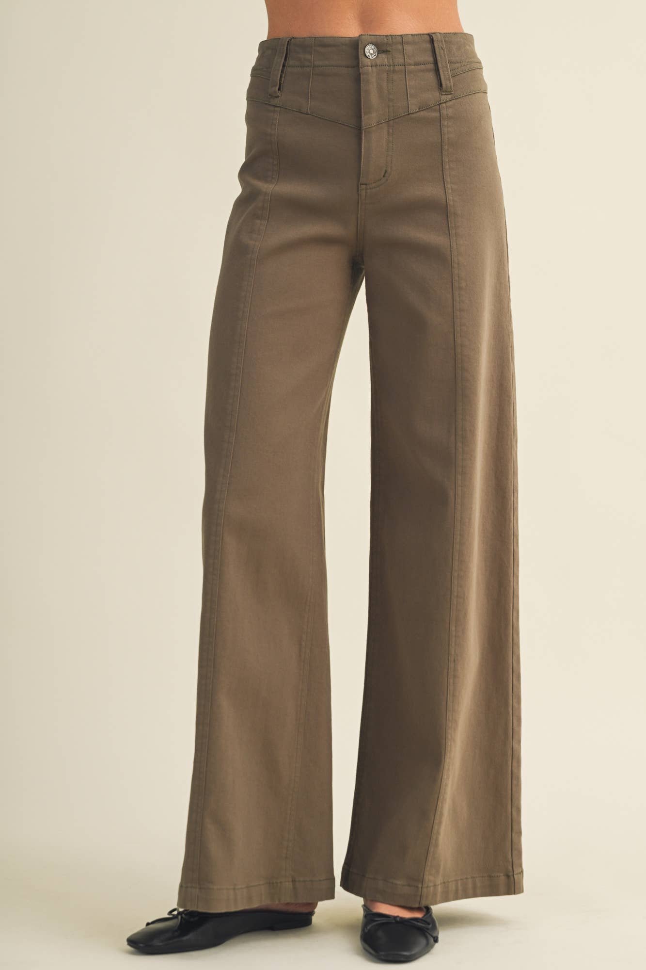 Center-Seam Trousers: Cactus