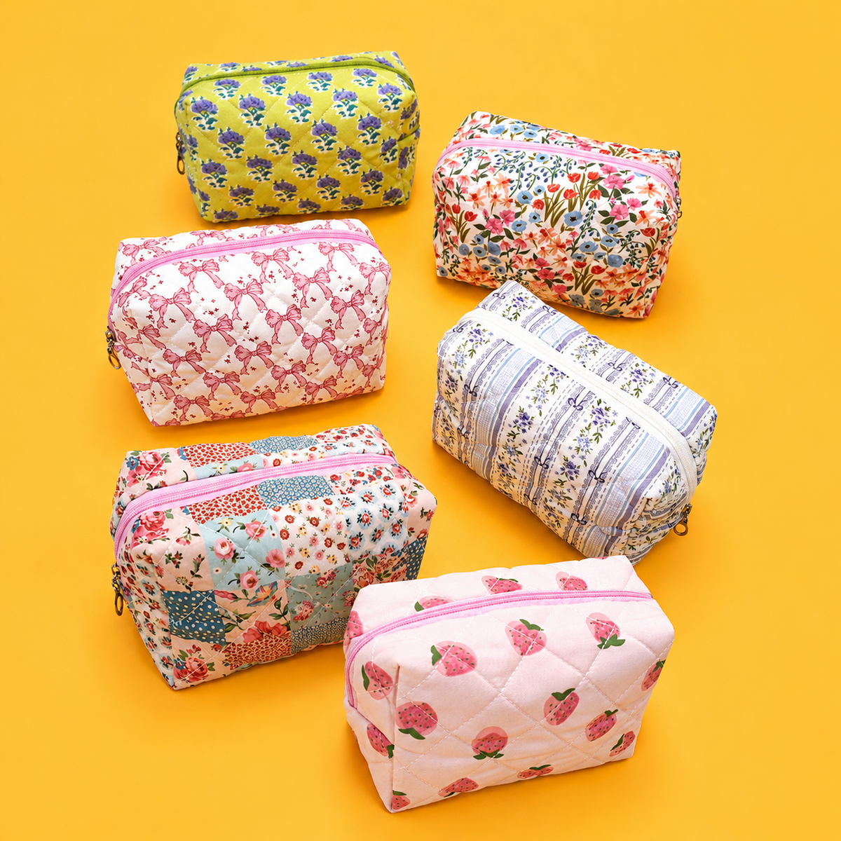Floral Toile Pouch