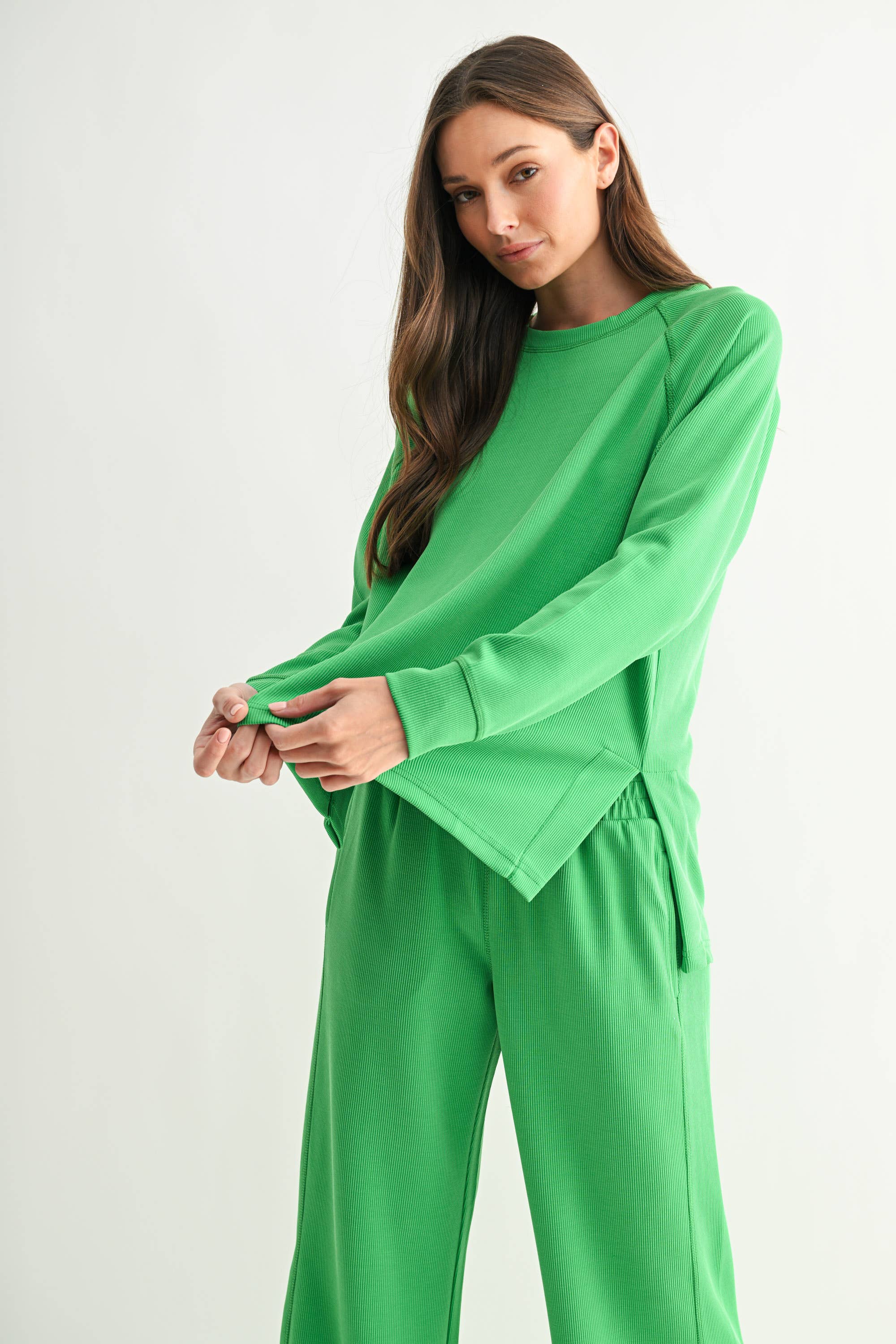 Luxe Raglan Tee: Deep Indigo