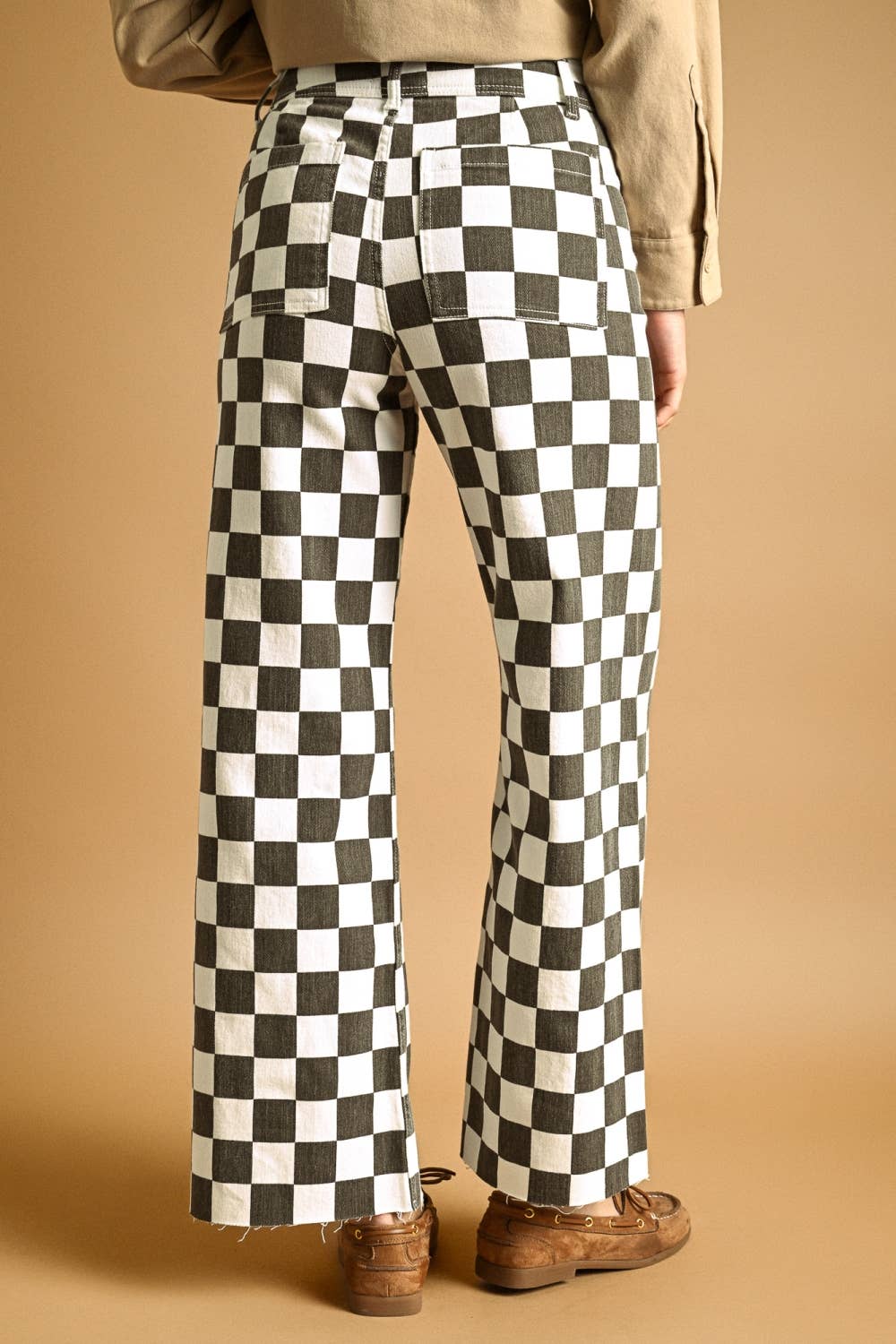Checker Board Pants: Charcoal