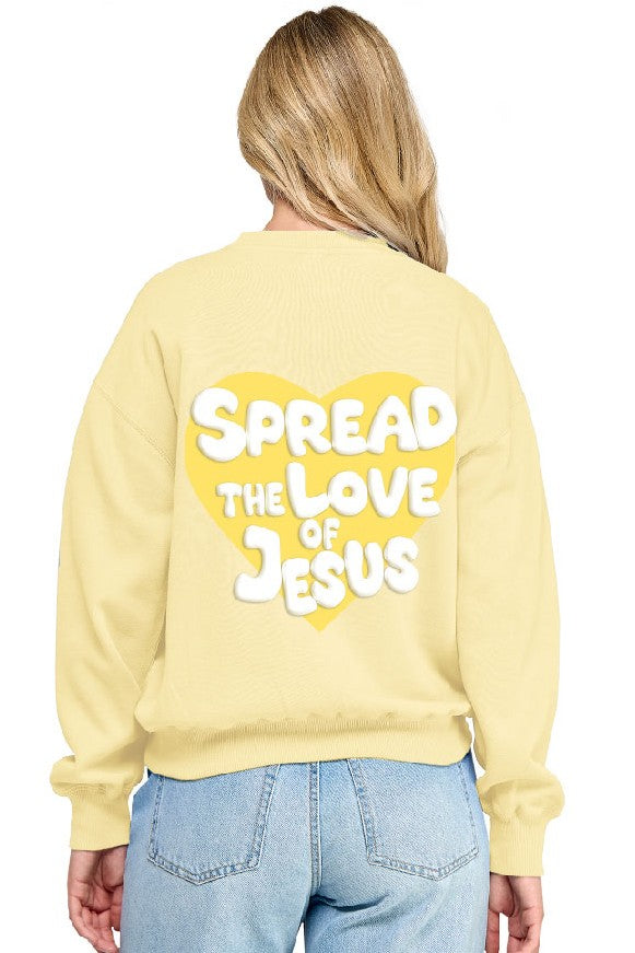 Spread The Love Sweatshirt:Yellow