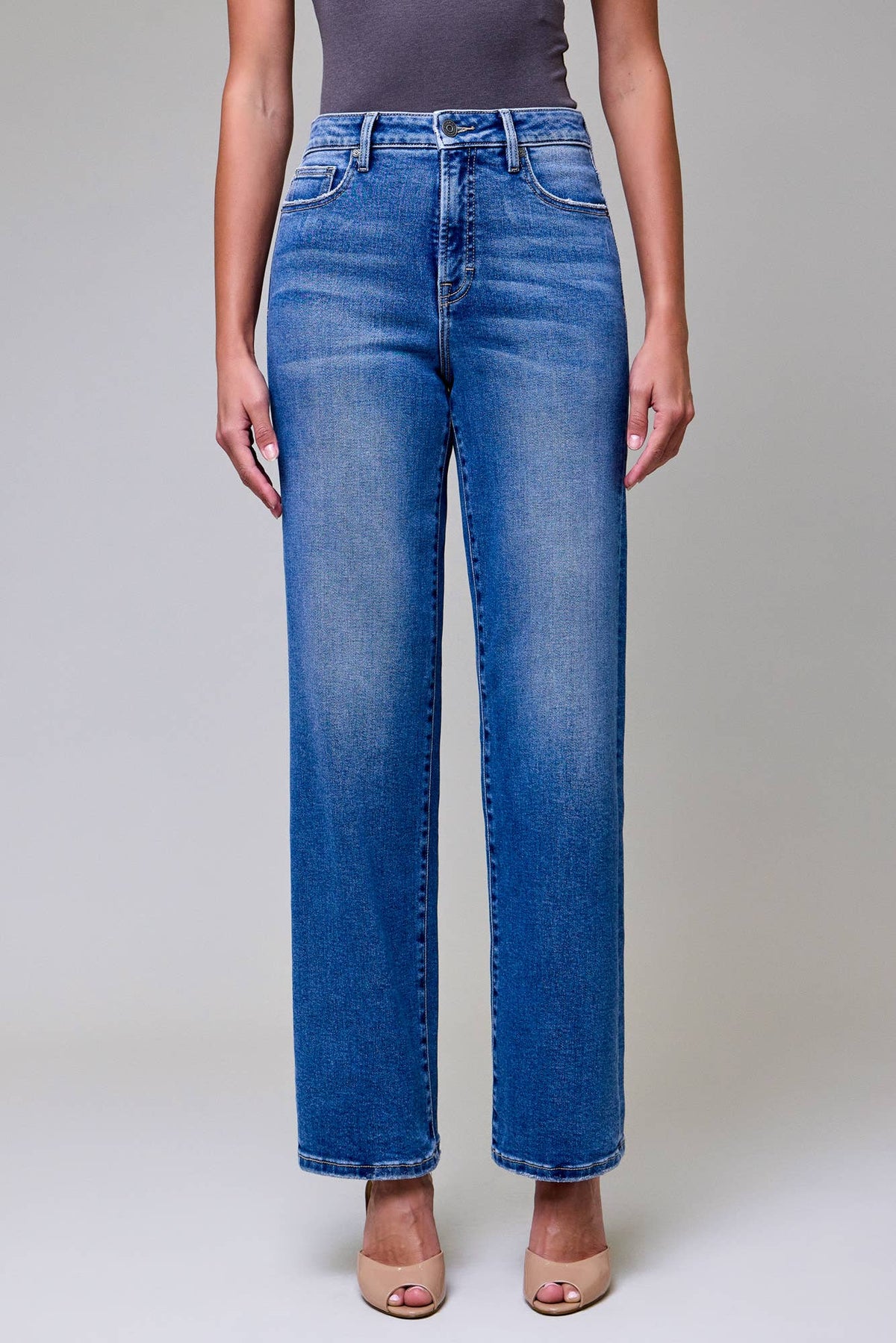 Clean Stretch High Rise Jeans: