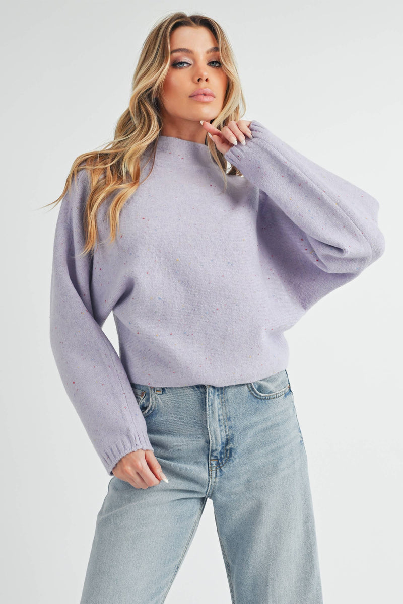 Addison Sweater: Lilac