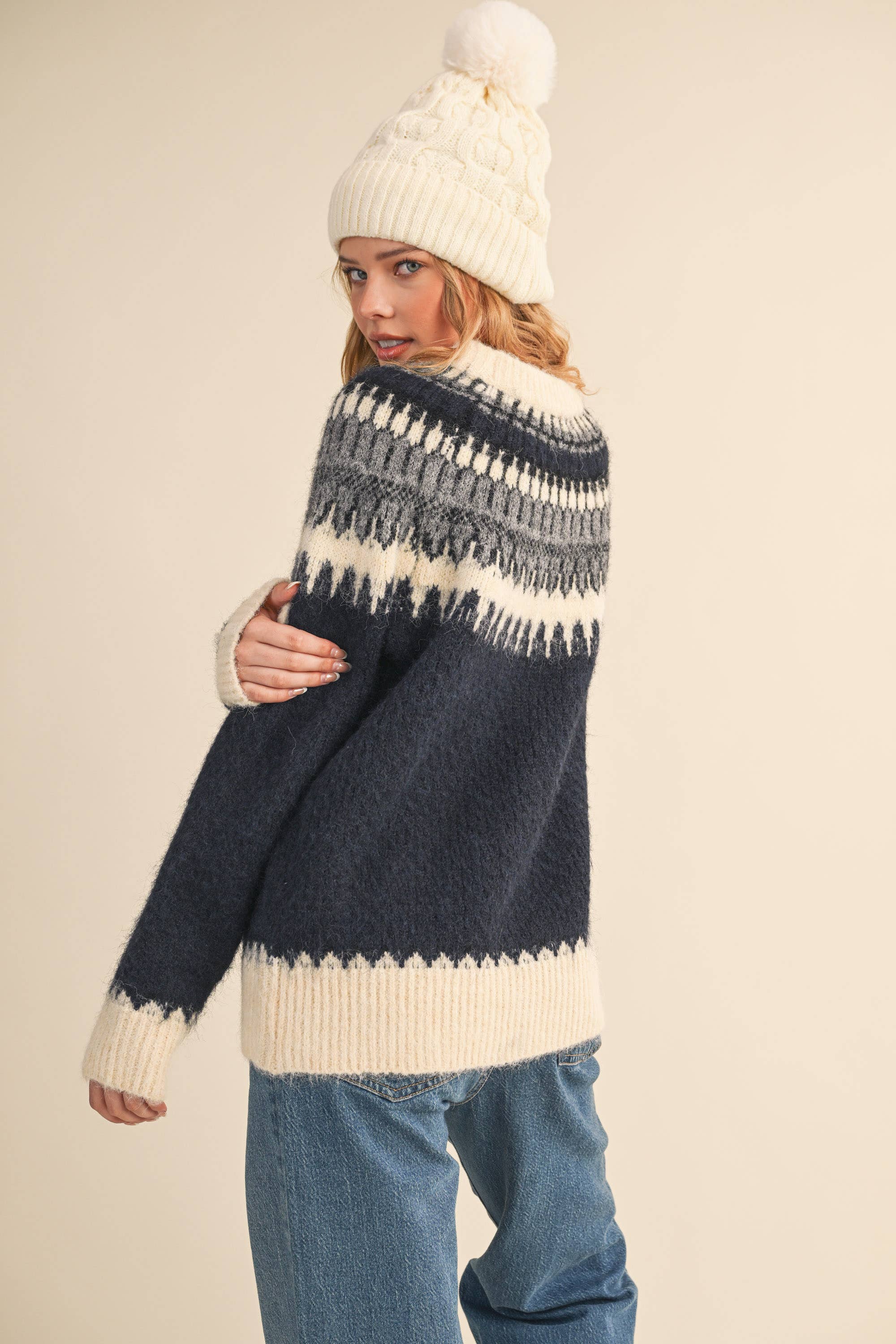 Nordic Sweater: Navy