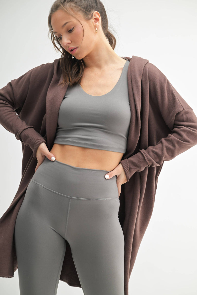 Longline Hoodie Cardigan