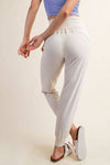 Butter Soft Joggers :White Pearl