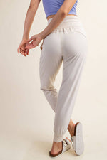 Butter Soft Joggers :White Pearl
